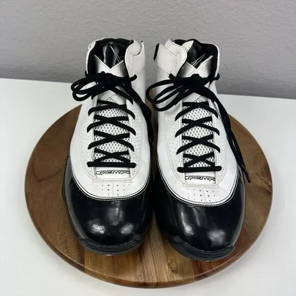 2007 NIKE Uptempo Zoom Basketball Shoes Size 10 High Tops White/Black 316968-101 2007 NIKE Uptempo Zoom Basketball Shoes Size 10 High Tops  main image 3